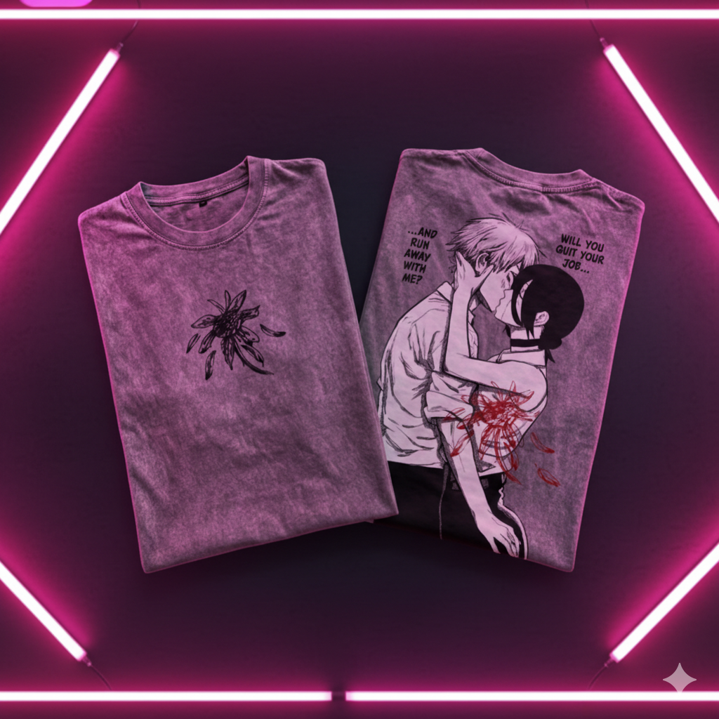 Chainsaw Man - Reze Denji T-shirt Couple