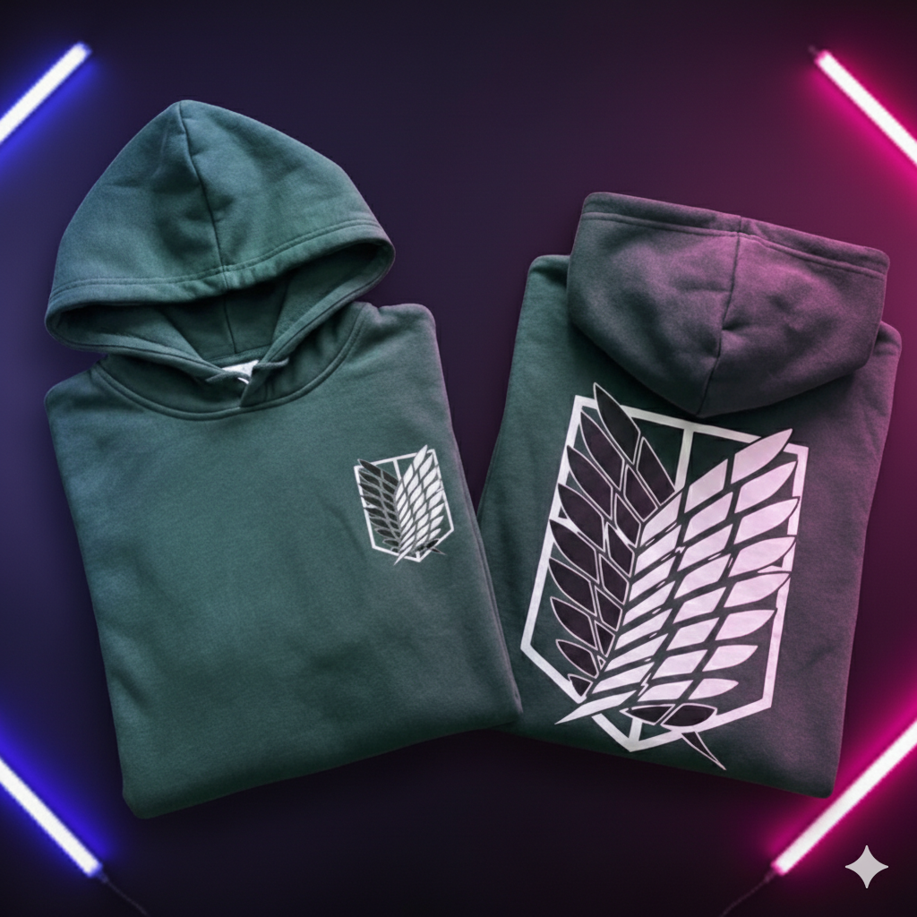 Attack on Titan - Hoodies Survey Corps emblem