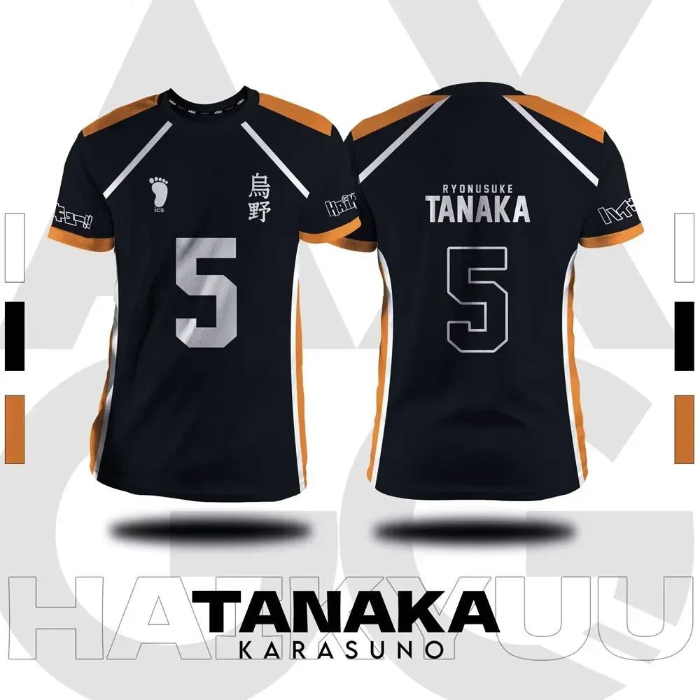 Haikyuu - Karasuno Black Volleyball Jersey
