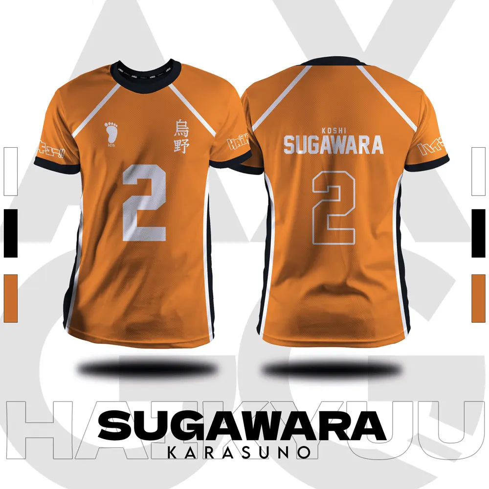 Haikyuu - Karasuno Orange Volleyball Jersey