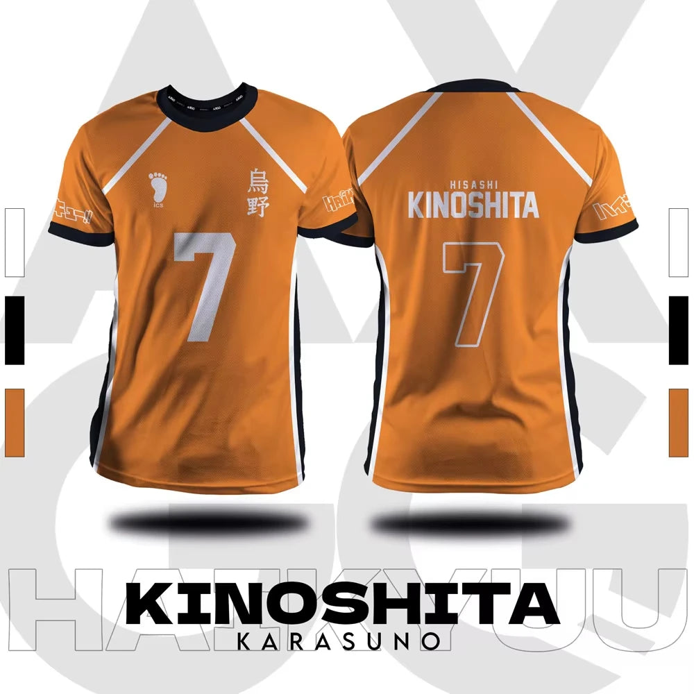 Haikyuu - Karasuno Orange Volleyball Jersey