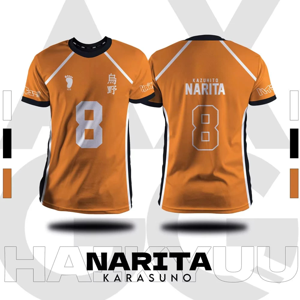Haikyuu - Karasuno Orange Volleyball Jersey