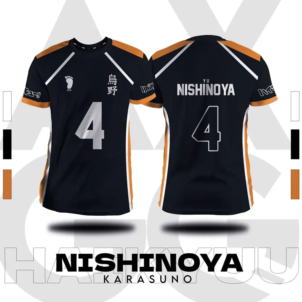 Haikyuu - Karasuno Orange Volleyball Jersey