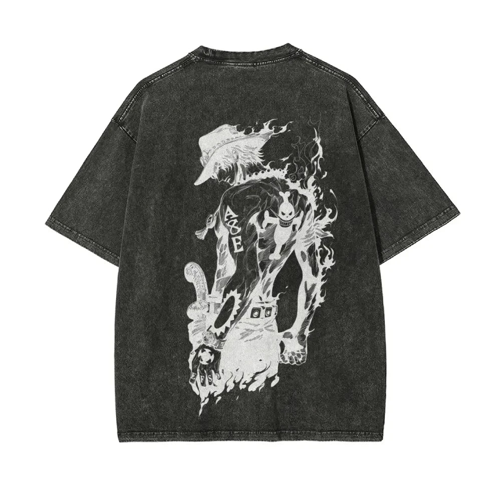 One Piece - T-shirt Portgas D.Ace