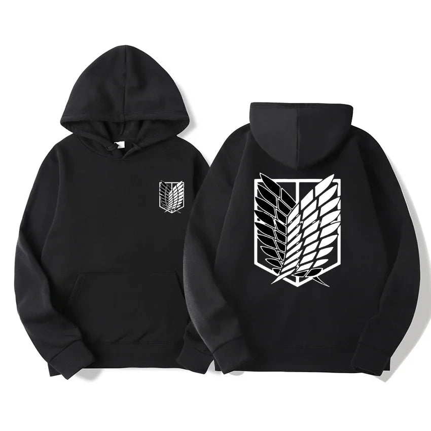 Attack on Titan - Hoodies Survey Corps emblem