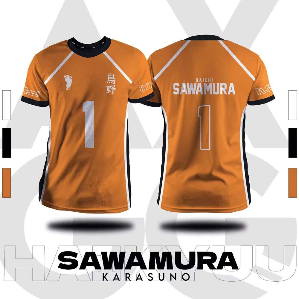 Haikyuu - Karasuno Orange Volleyball Jersey