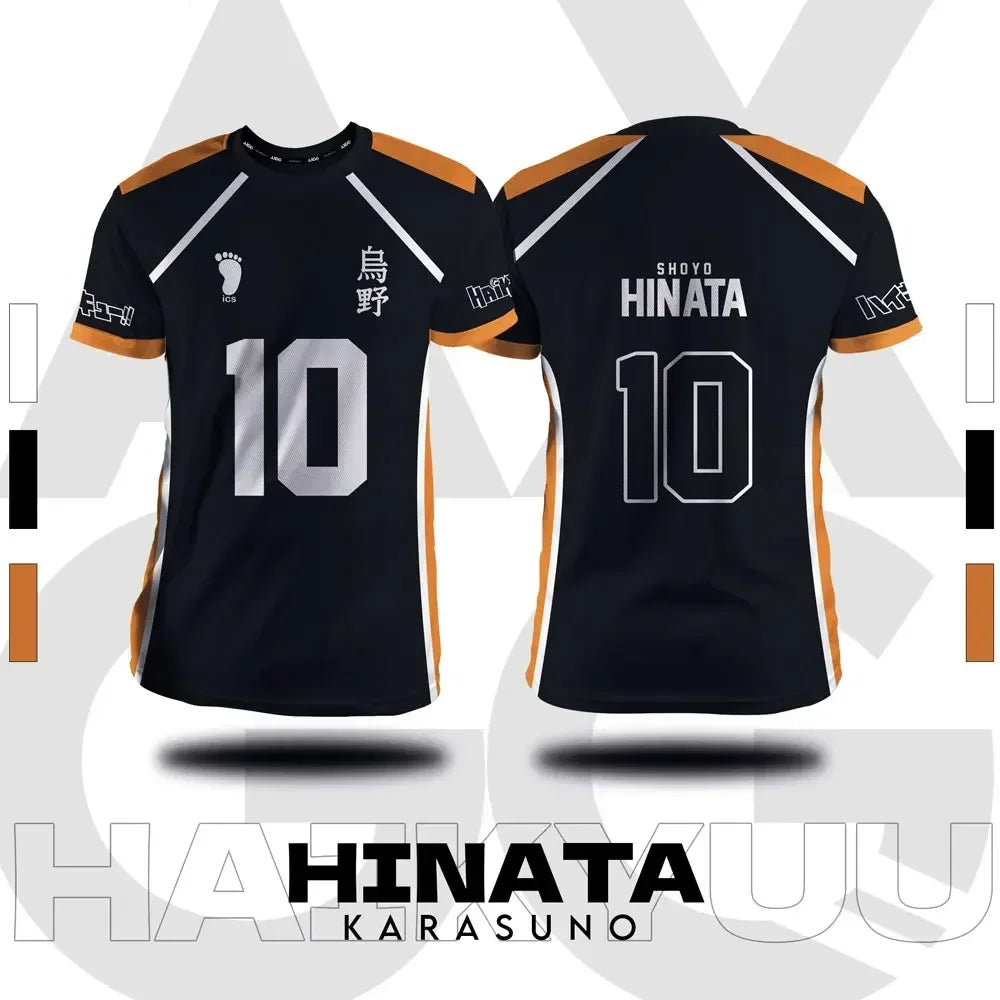 Haikyuu - Karasuno Black Volleyball Jersey
