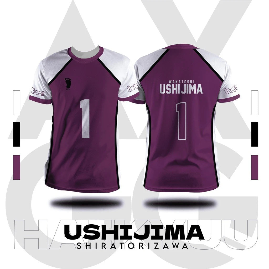 Haikyuu - Shiratorizawa Ushijima Volleyball Jersey