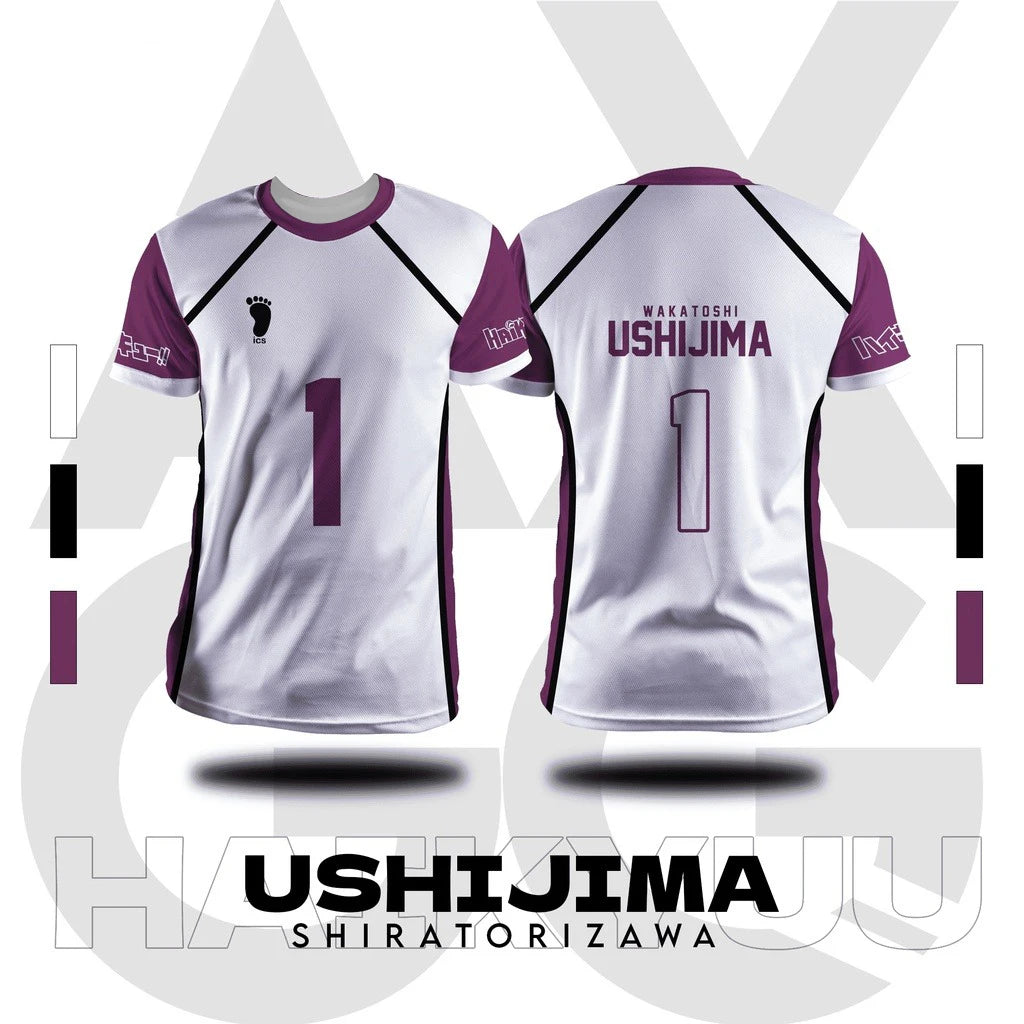 Haikyuu - Shiratorizawa Ushijima Volleyball Jersey