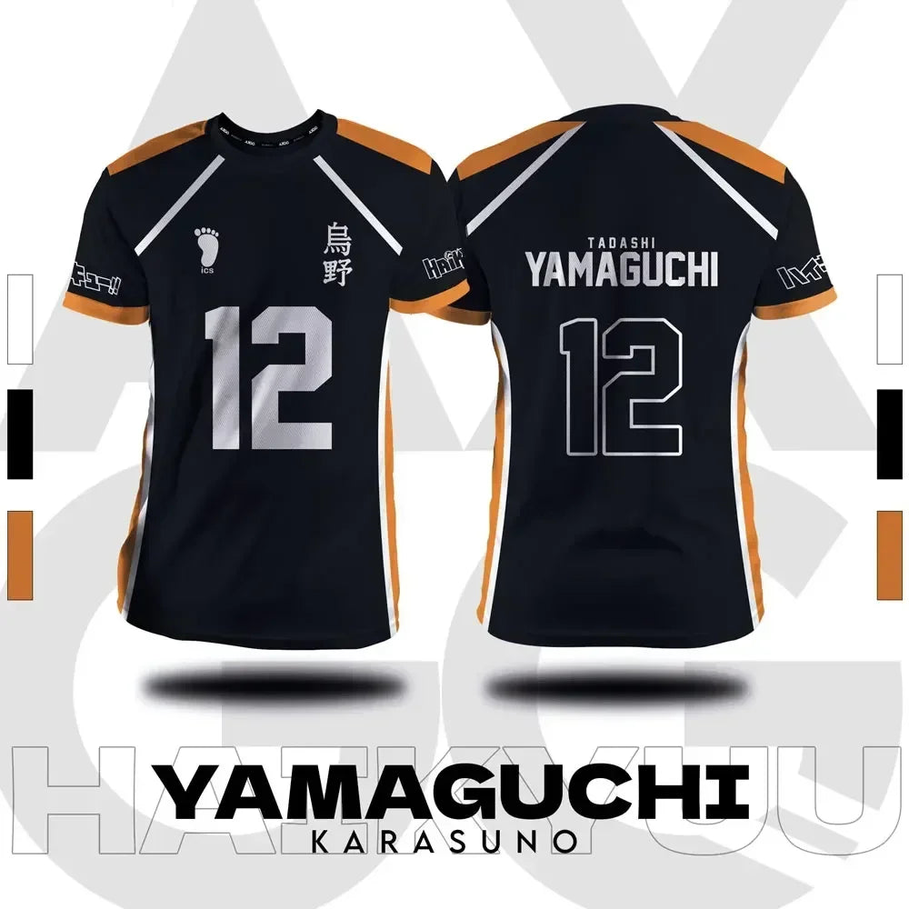 Haikyuu - Karasuno Black Volleyball Jersey