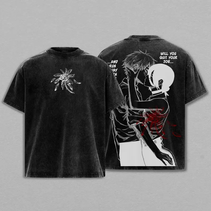 Chainsaw Man - Reze Denji T-shirt Couple