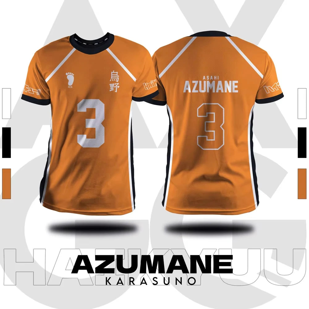 Haikyuu - Karasuno Orange Volleyball Jersey